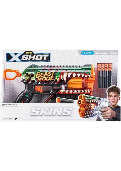 X-Shot Skins Griefer Dart Fırlatıcı 12 Dartlı - S00036561