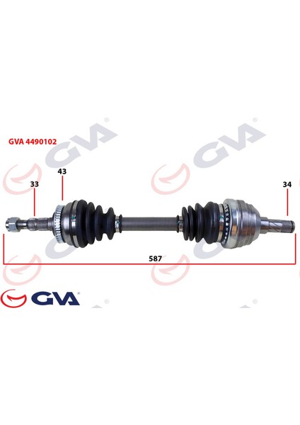 Mtxdpn Komple Aks Sol Vectra A 1.8-2.0 88-95 -Astra F 92-98 -Calibra A 89-97 Abs Li 43DİŞ 587MM