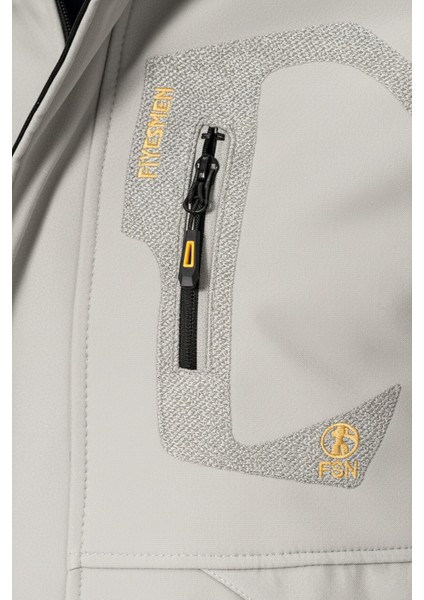 Kürklü Su ve Rüzgar Geçirmez Beyaz Softshell Kışlık Erkek Mont fiyatları