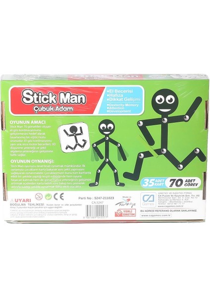 CAPLS-5247 Stick Man Çubuk Adam -Ca Games fiyatları