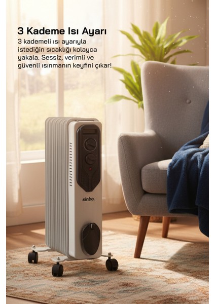 SFH-6937 Yağlı Radyatör-Beyaz fiyatları