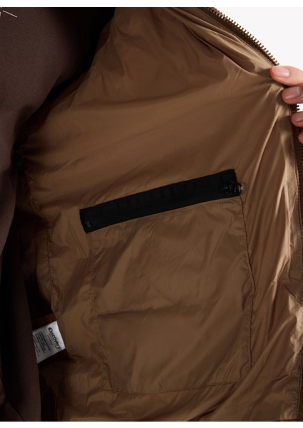 D5WM-YLK3970 Camel Relaxed Düz Erkek Şişme Yelek indirimleri