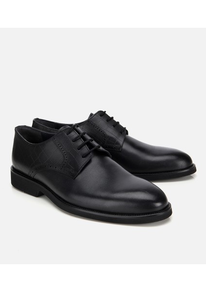 02AYH313810A100 ERKEK Deri Siyah Klasik Ayakkabı fiyatları