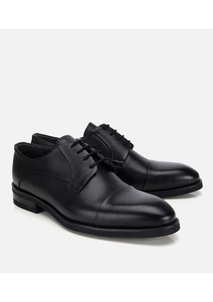 02AYH313820A100 ERKEK Deri Siyah Bağcıklı Klasik Ayakkabı fiyatları