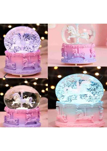 Unicorn Kar Küresi Işıklı Orta Boy Işıklı Müzikli fiyatları