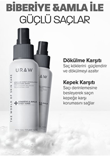 Biberiye & Amla Özlü Saç Toniği Dökülmeye Karşı Güçlendirici Sprey 125 ml