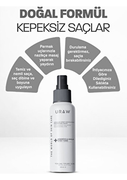 Biberiye & Amla Özlü Saç Toniği Dökülmeye Karşı Güçlendirici Sprey 125 ml