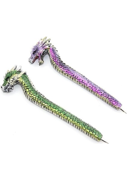 Dragonlu Polyester Tükenmez Kalem