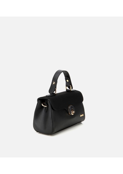 03CAH317140A100 KADIN Siyah Kilit Detaylı Omuz Çantası fırsatları
