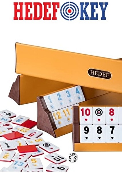 Takımı Kırmızı-Beyaz Çift Renk Taşlar ile 4 Adet Plastik Istaka ve 106 Okey Taşı fırsatları