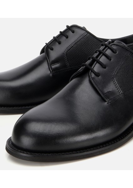 02AYH313780A100 ERKEK Deri Siyah Klasik Ayakkabı modelleri