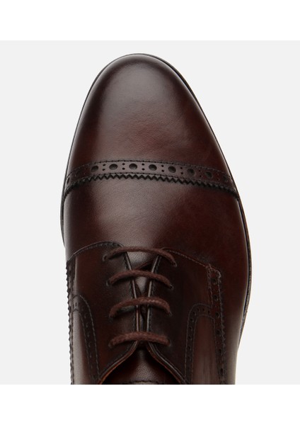 02AYH313830A480 ERKEK Deri Kahvrengi Işlemeli Klasik Ayakkabı indirimleri