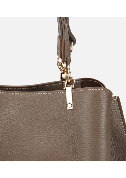 03CAH316700A450 KADIN Deri Vizon Fermuarlı Omuz Çantası modelleri