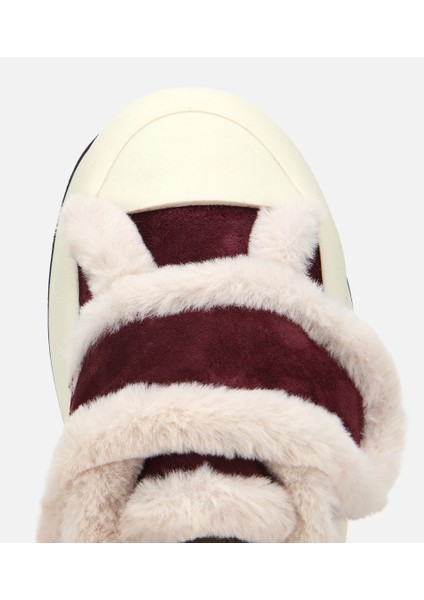 01AYH316800A780 KADIN Süet Deri Bordo Içi Kürklü Kalın Bantlı Spor Ayakkabı indirimleri