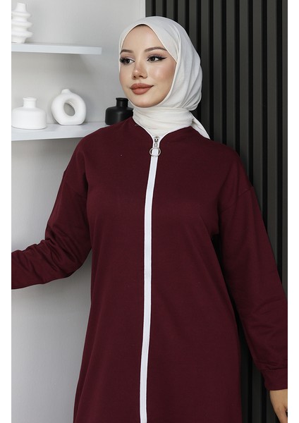 Fermuarlı Eşofman Takım 3044-16 Bordo fırsatları