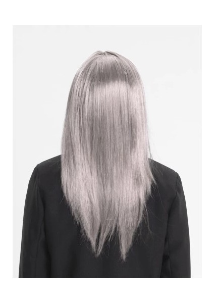 Platin Gri Gümüş Uzun Parti Peruğu fiyatları