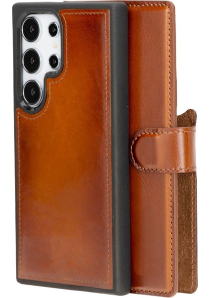 Samsung Galaxy S24 Ultra Uyumlu, Deri Cüzdanlı Kılıf, Efektli Taba fiyatları