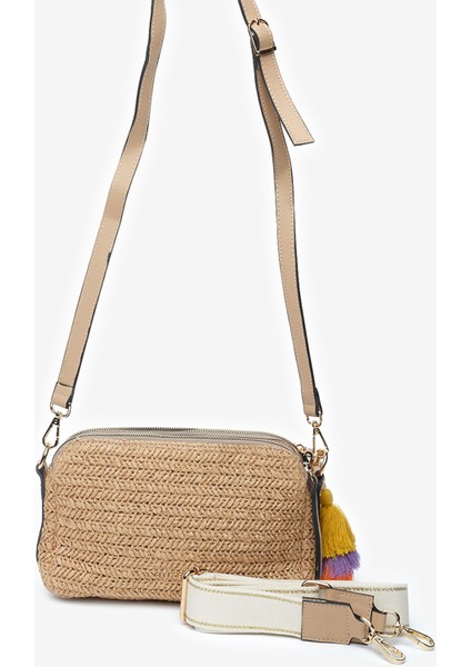 Kadın Deve Tüyü Omuz Çantası 5Y2CN69700