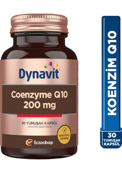Coenzyme Q10 200 mg 30 Yumuşak Kapsül - Koenzim Q10