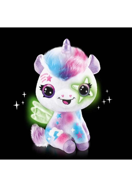Airbrush Peluş Karanlıkta Parlayan Sihirli Unicorn modelleri