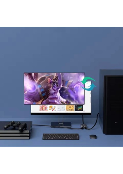 4K Ultra Hd Splitter Ayırıcı 2 Giriş 1 Çıkış 4K 60Hz HDMI Switcher Splitter Ce Lisanslı Orjinal Pc Dizüstü Hdtv Xbox Ps4 Ps5 Tv Macbook