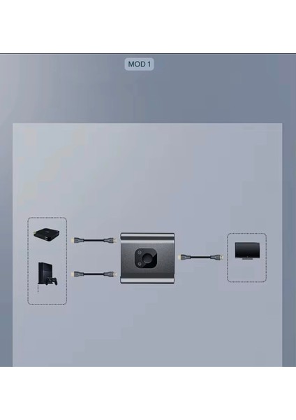 4K Ultra Hd Splitter Ayırıcı 2 Giriş 1 Çıkış 4K 60Hz HDMI Switcher Splitter Ce Lisanslı Orjinal Pc Dizüstü Hdtv Xbox Ps4 Ps5 Tv Macbook