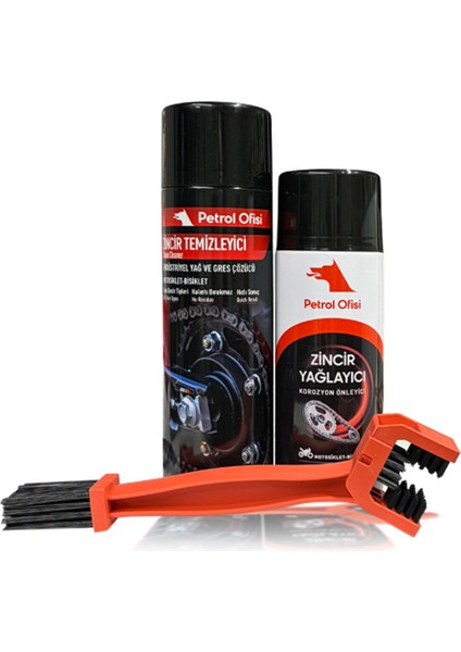 Motosiklet Zincir Bakım Paketi Fırça Temizleyici Yağlayıcı fiyatları