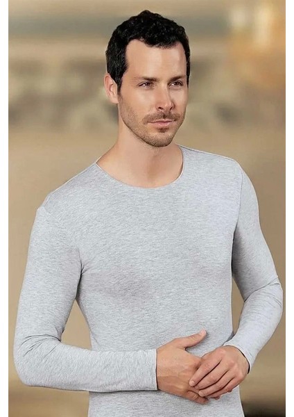 Şahinler Erkek Likralı Uzun Kol O Yaka E070