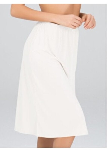 Düz Jüpon Kadınlar İçin İpeksi Dokuya Sahip Beyaz Model Rahat Kullanım indirimleri