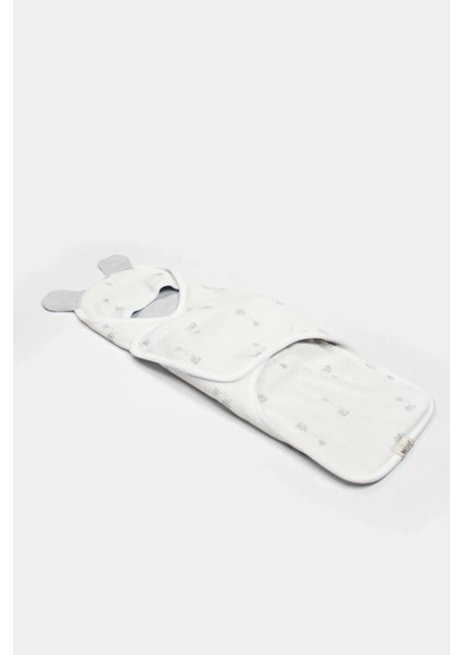 Flying Elephant Organik Bel Destekli Kundak 75102 Ekru Gri