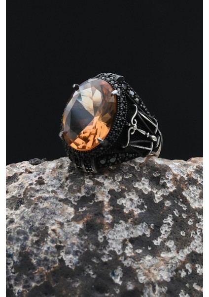 Zultanit Taşlı Terazi Figürlü 925 Ayar Gümüş Erkek Yüzük 902351 fiyatları