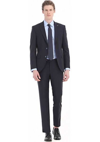 Mavi Düz Regular Fit Dokuma Klasik Pamuk Karışımlı Gömlek fırsatları