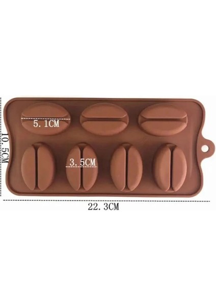 Kahve Çekirdeği Şekilli Silikon Kalıp modelleri