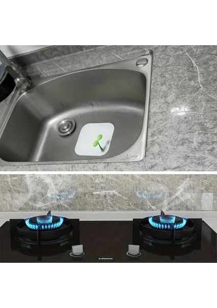 Mermer Desenli Sticker Folyo Atina Grisi 60CM*5MT T04 fırsatları