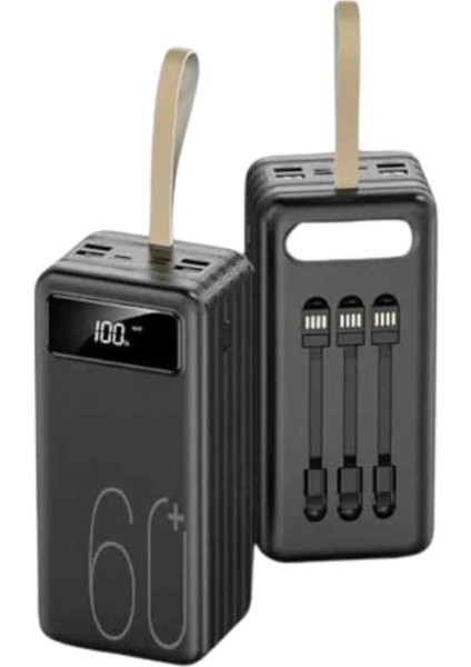 Hızlı Şarj 4 Çıkışlı Powerbank 60.000 Mah Taşınabilir Dijital Göstergeli fiyatları