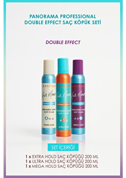 Saç Köpüğü 3'lü Set Kıvırcık Saçlar İçin 200 ml Hacim ve Güç Kazandırır indirimleri