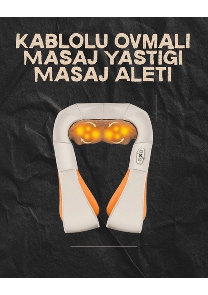 Ovmalı Isıtmalı Elektrikli Masaj Aleti – Boyun, Sırt, Bel, Omuz ve Bacak Için Profesyonel Masaj Aleti