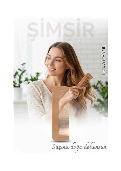 Doğal Şimşir Ahşap Tarak – 16 Cm, Anti-Statik, Kepek Karşıtı ve El Yapımı