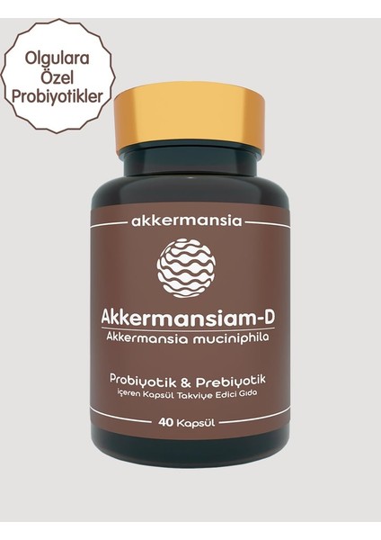 Akkermansiam-D Akkermansia Muciniphila 40 Kapsül