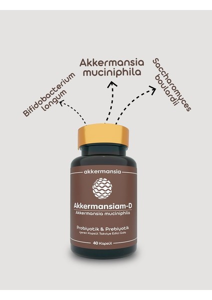 Akkermansiam-D Akkermansia Muciniphila 40 Kapsül fırsatları
