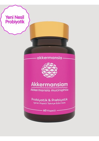 Akkermansia Muciniphila İçeren Takviye Edici Gıda 60 Kapsül modelleri