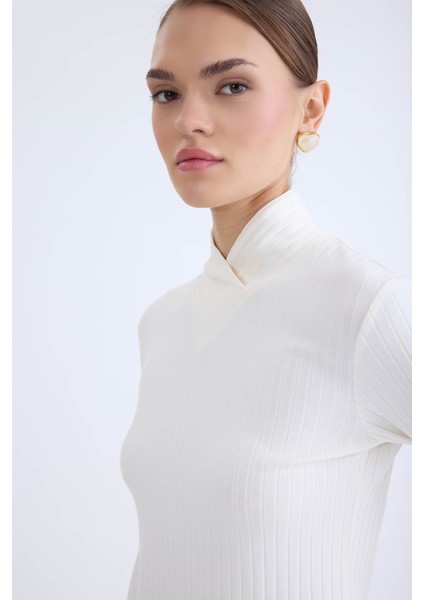 Fitilli Kumaş Önü Detaylı Uzun Kol Bluz indirimleri