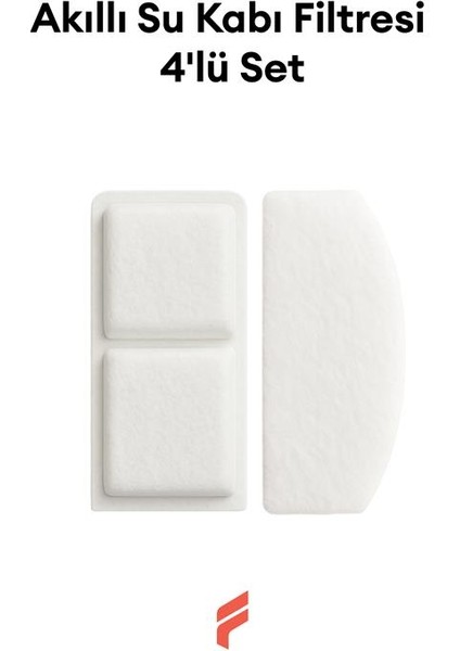Evcil Hayvan Akıllı Su Kabı Filtresi 4'lü Set