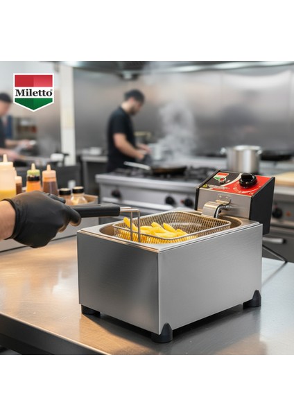 5 Lt Elektrikli Sanayi Tipi Paslanmaz Çelik Fritöz - MF5 fiyatları