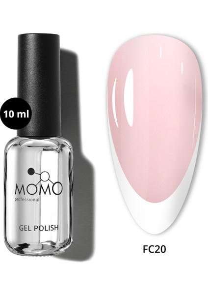French Cover Rubber Base Coat Fc20, Açık Pudra Pembe 10 Ml