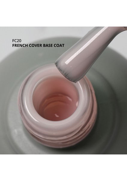 French Cover Rubber Base Coat Fc20, Açık Pudra Pembe 10 Ml fiyatları