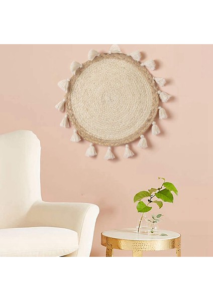 2x Dokuma Sepet Duvar Dekorasyonu Dokuma Sepet Duvar Dekor Hasır Duvar Duvar Asılı Küçük Makrame Boho Duvar Sanat Ev Dekor (Yurt Dışından) fiyatları