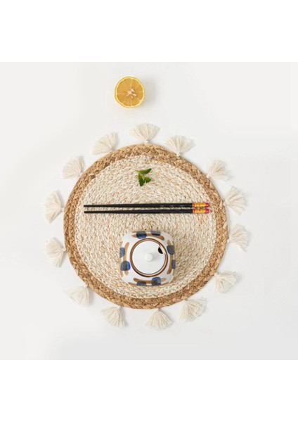 2x Dokuma Sepet Duvar Dekorasyonu Dokuma Sepet Duvar Dekor Hasır Duvar Duvar Asılı Küçük Makrame Boho Duvar Sanat Ev Dekor (Yurt Dışından) indirimleri