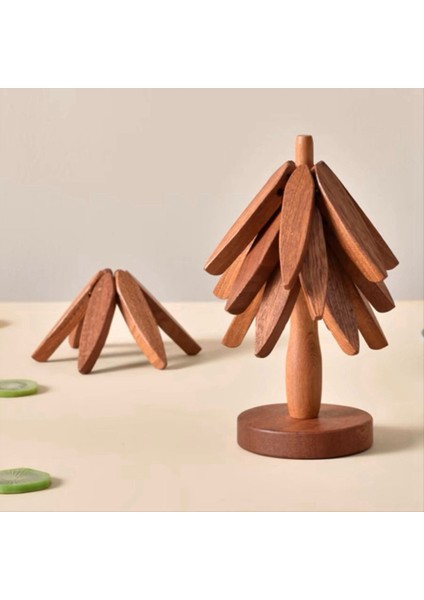 Sıcak Tabaklar Için Ahşap Trivetler Sıcak Yemekler Için Ağaç Şekli Trivet Set Tapot Için Tapot Sıcak Tencere Anti Haşlantı Mat (Yurt Dışından) indirimleri