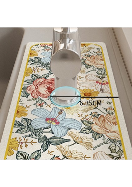 3pcs Tarzı Musluk Drenaj Mat Diatom Çamur Musluk Kaymaz Drenaj Pedi Lavabo Mat Kendi Emici Drenaj Paspas (Yurt Dışından) indirimleri